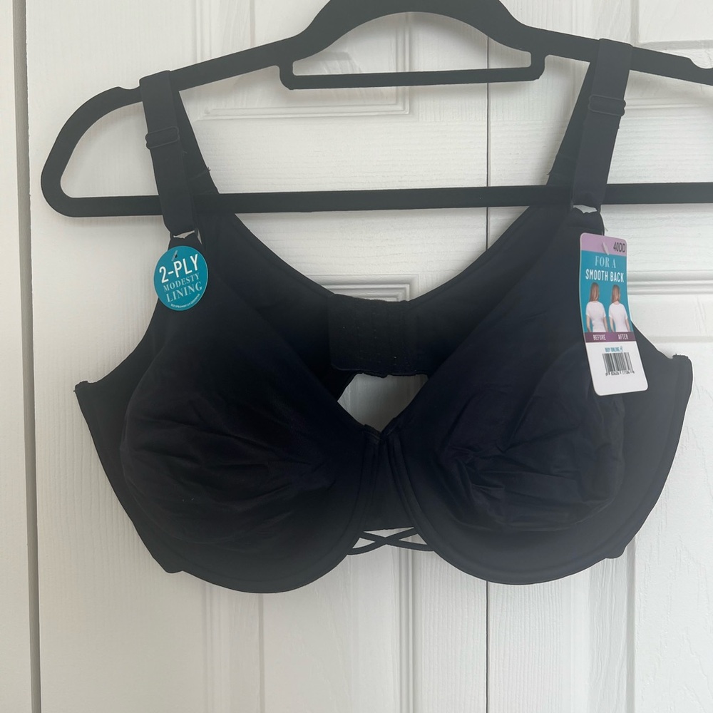 Vanity fair Black Women's Intimate Bra smooth back size 40DD